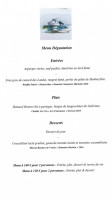 Le Grand Hotel des Bains menu