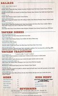 One Ten Tavern menu