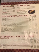 Antonios Pizzeria menu