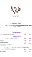 Le Saint Germain menu