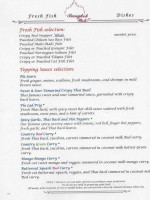 Bangkok Wok menu