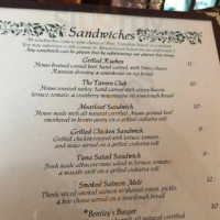 The Village Tavern menu