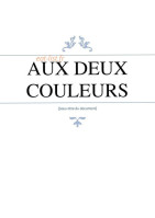 Aux Deux Couleurs menu