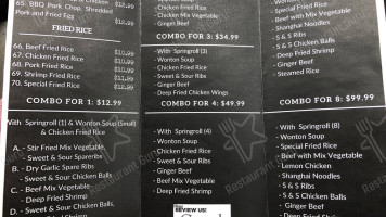 New Texas Cafe Vietnamese Foods menu