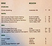 Pier 8 Cafe menu