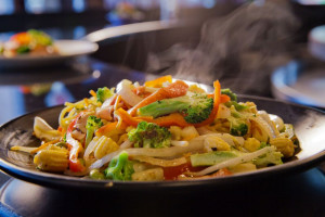 Huhot Mongolian Grill food