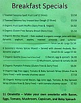 Organic Produce menu