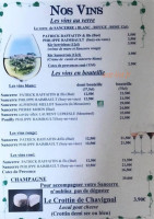 Café Des Arts menu