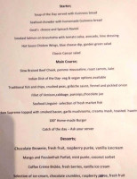 One Hundred Degrees Restaurant Wine Bar menu