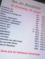 Schelter menu