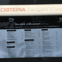 Osteria l'Angolo D'oro menu