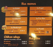 L'Atlas menu