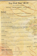 Panera Bread, LLC menu