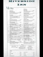 Riverside Inn Neshanic menu