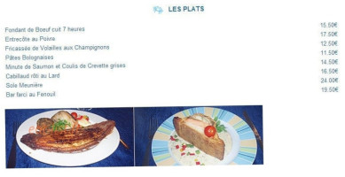 Les Falaises menu