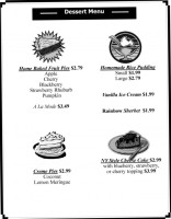 Brookfield Family Diner menu