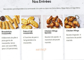 Pizza Hut menu