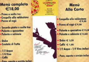 La Capricciosa menu