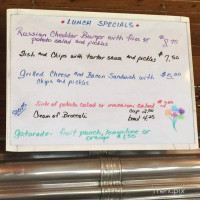 Dan's Diner menu