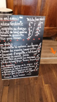 Le Marais menu