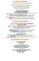 Cafe du Levant menu