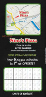 Nino's Pizza menu