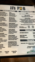 Jj's Pub menu