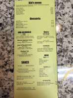 Kobe Hibachi Sushi menu