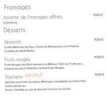 Le Petit Bofinger menu