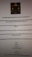 Wildfire Grill menu