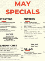 Kempton menu