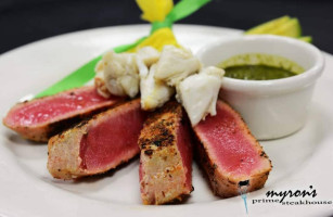 Myron's Prime Steakhouse food