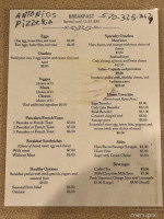 Antonios Pizzeria menu