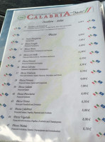 Ristorante Pizzaria Calabria menu