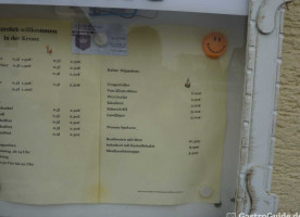 Gasthaus Krone menu