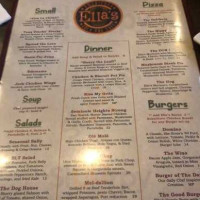 Ella's Americana Folk Art Cafe menu