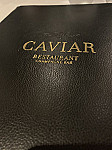 Caviar Restaurant And Champagne Bar menu