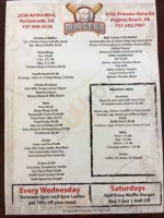 21 Burgers menu