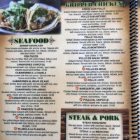 Monterrey Mexican menu