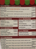 Allo Pizza menu