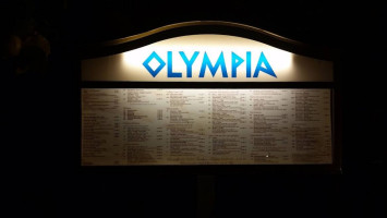 Olympia menu