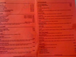 Oriental Express menu