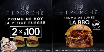 El Porche Hamburguesas food