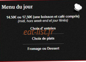 Le Tournebride menu