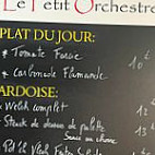 Le Petit Orchestre menu