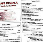 Cafe Pispala menu