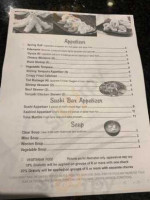 Oyama Sushi Hibachi menu