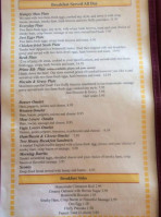 Tree House menu