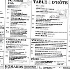 La Maison Du Pecheur menu