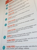 Tacodeli menu